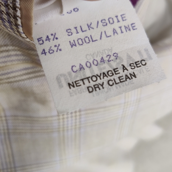 Vernini Biella Men's Plaid Blazer Jacket Size 50R Sport's Coat Silk Wool - Picture 10 of 11